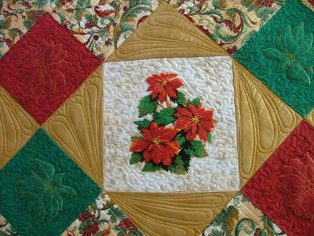 Christmas Poinsettia Table Runner image 14