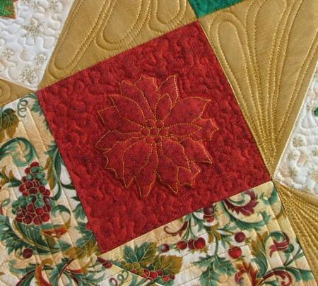 Christmas Poinsettia Table Runner image 16