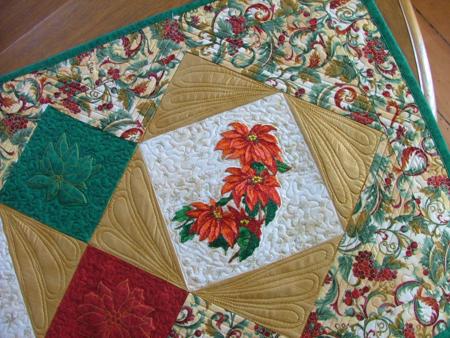 Christmas Poinsettia Table Runner image 17