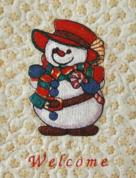Quilted Welcome Sign for Christmas Season image 4