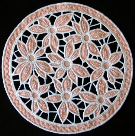 Cutwork Lace Flower Bed Doily image 6