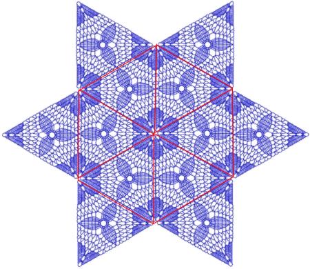 FSL Crochet Triangle Flower Motif image 4