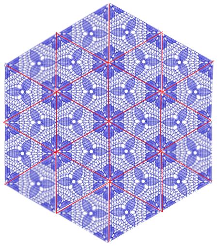FSL Crochet Triangle Flower Motif image 5
