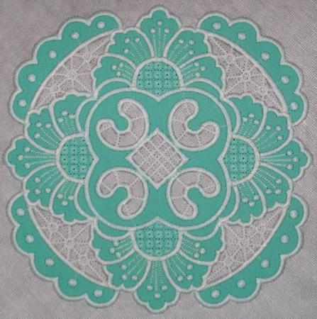 Cutwork Lace Peony Doily image 5