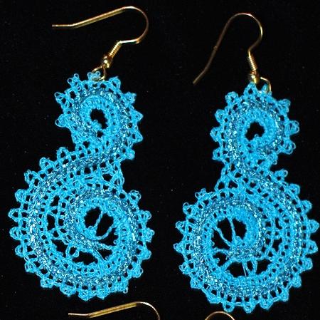 FSL Battenberg Lace Earrings image 5