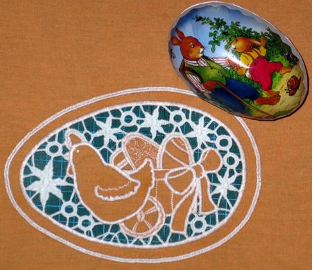 Easter Egg with Chicken Cutwork Lace image 5