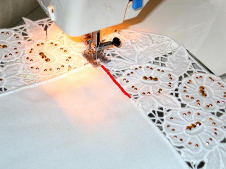 Cutwork Lace Square Border image 13