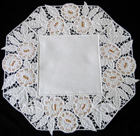 Cutwork Lace Square Border image 14