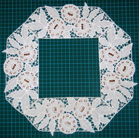 Cutwork Lace Square Border image 9