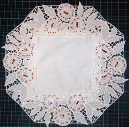 Cutwork Lace Square Border image 10