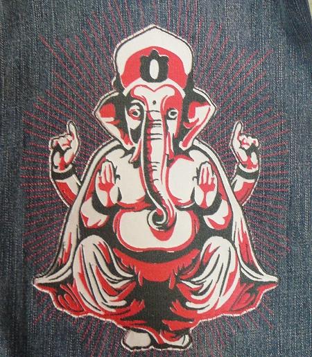 Hindu God Ganesha Applique Set image 1