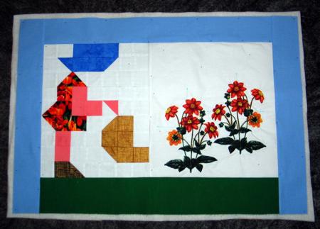 Girl in the Garden Small Quilt image 10