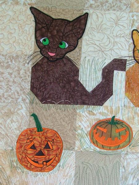 Halloween Cats Wall Quilt image 17