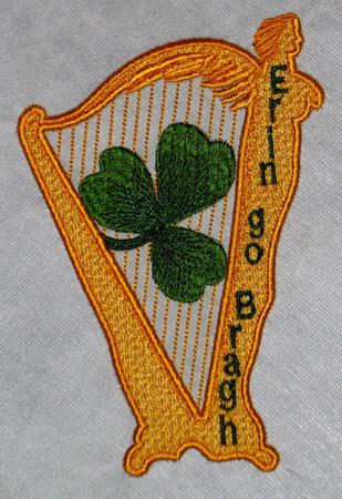 FSL Irish Harp and Shamrock Greeting Card image 5