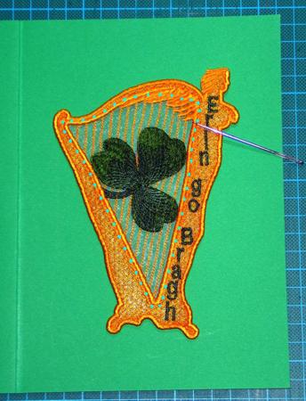FSL Irish Harp and Shamrock Greeting Card image 6