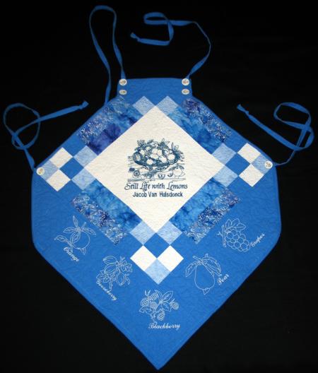 Quilted Apron with Embroidery image 1
