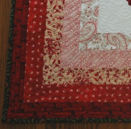 Quilted Tabletopper with Rose Embroidery image 8