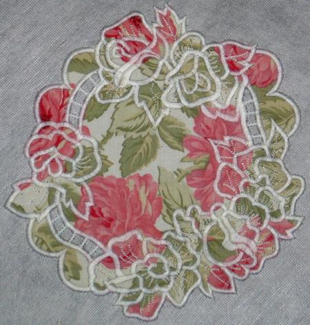 Rosebud Cutwork Doily image 5