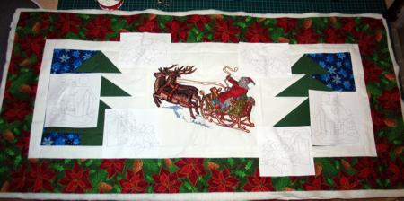 Santa's Sleigh Table Runner image 16