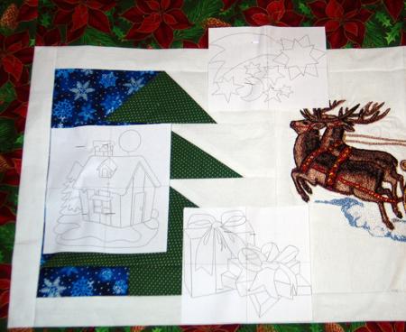 Santa's Sleigh Table Runner image 17