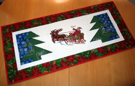 Santa's Sleigh Table Runner image 1