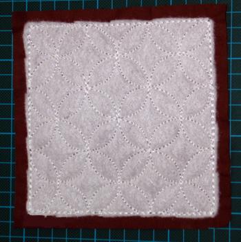 Quilted Cover for a Small Sewing Machine with Sashiko Embroidery image 3