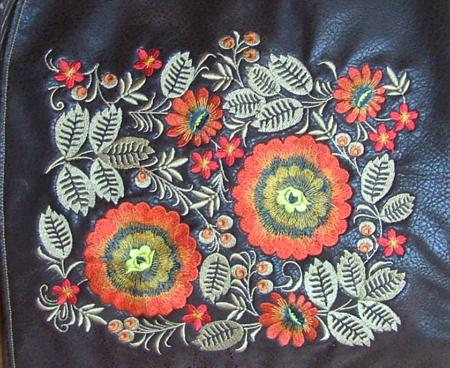 Shoulder Bag with Wild Flowers Embroidery image 6