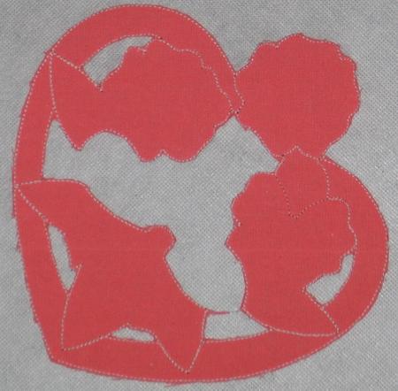Valentine Heart Cutwork Lace Motif image 4