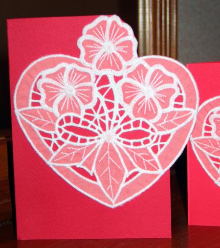 Valentine Heart Cutwork Lace Motif image 6