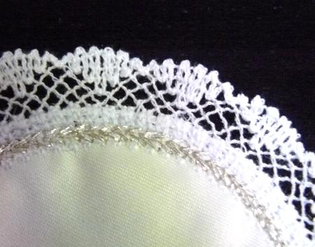 FSL Battenberg Lace Ring Bearer Cushion image 4