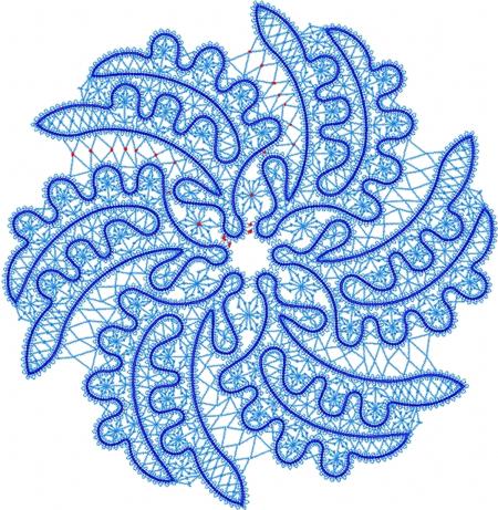 FSL Battenberg Whirlpool Doily image 3