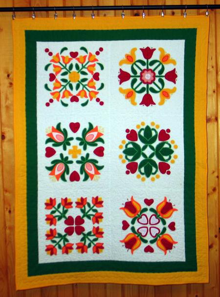 Applique Flower Album Quilt image 1