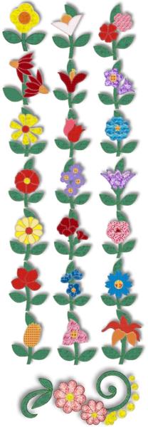 Flowers in My Garden Applique: Set for a Quilt image 1