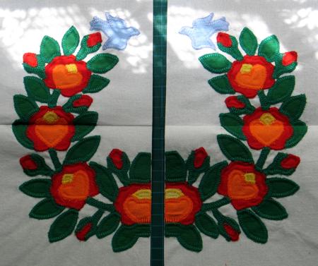 Baltimore Album Quilt. Block 2: Poppy Garland image 15