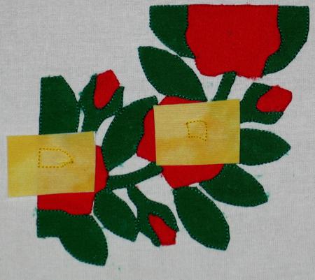 Baltimore Album Quilt. Block 2: Poppy Garland image 9