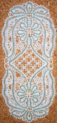 Freestanding Battenberg Lace Sunflower Doily image 2