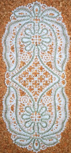 Freestanding Battenberg Lace Sunflower Doily image 2