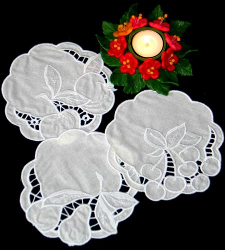 Cutwork Fruit Doilies image 1