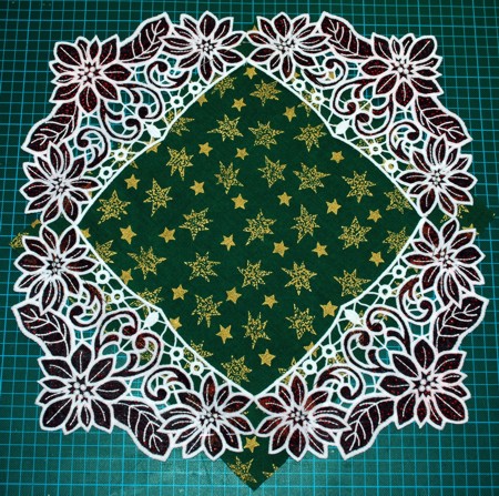 Cutwork Applique Poinsettia Border Lace image 7