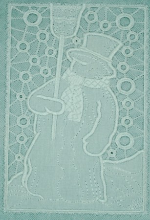Snowman Cutwork Lace image 5