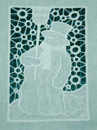 Snowman Cutwork Lace image 9