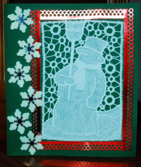 Snowman Cutwork Lace image 6