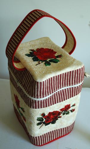 Quilted Craft Basket with Embroidery image 26