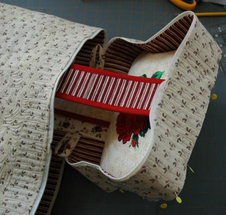Quilted Craft Basket with Embroidery image 21
