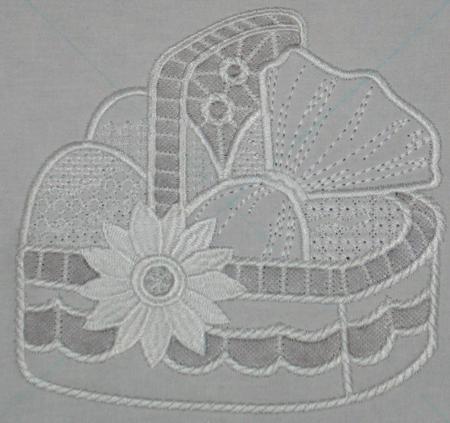 Easter Basket Cutwork Lace image 9