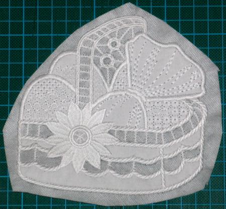 Easter Basket Cutwork Lace image 5