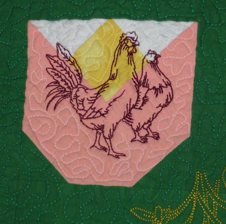 Spring Tablerunner with Redwork Embroidery image 15