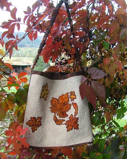 Autumn Leaves Quilted Tote Bag image 1