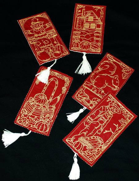 Autumn Bookmarks with Embroidery image 9