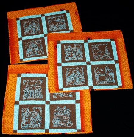 Quilted Place Mats for the Autumn Table image 1